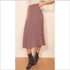 Reformation Bea Skirt - Burgundy
